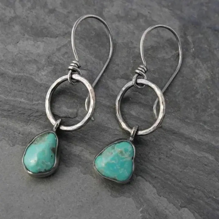 Vintage Earrings with Turquoise Stone