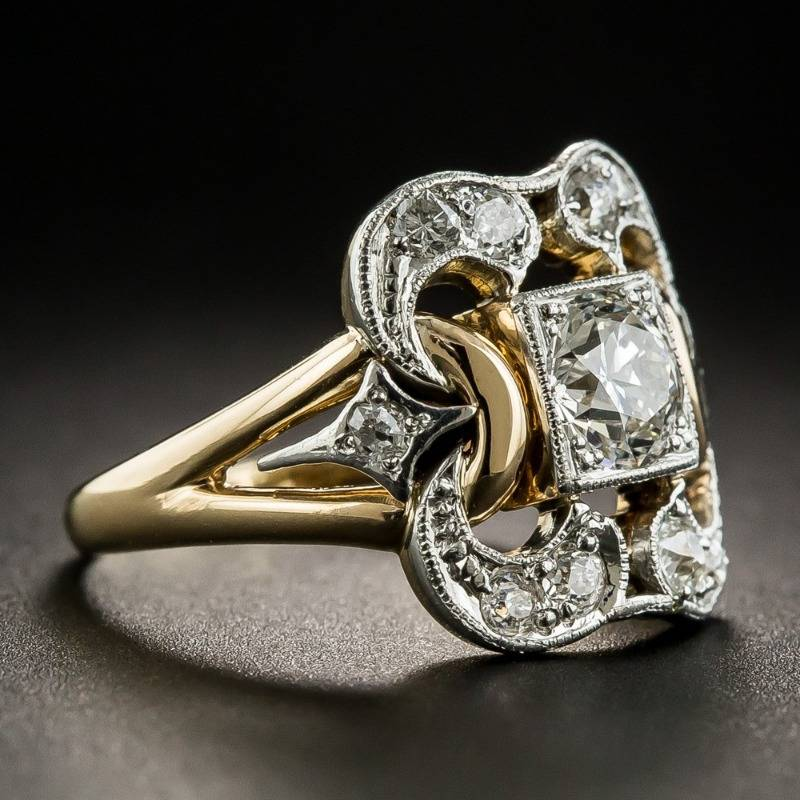 Classic Ring with Vintage Zirconia