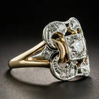 Classic Ring with Vintage Zirconia