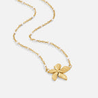 Elegant Necklace with Flower Pendant